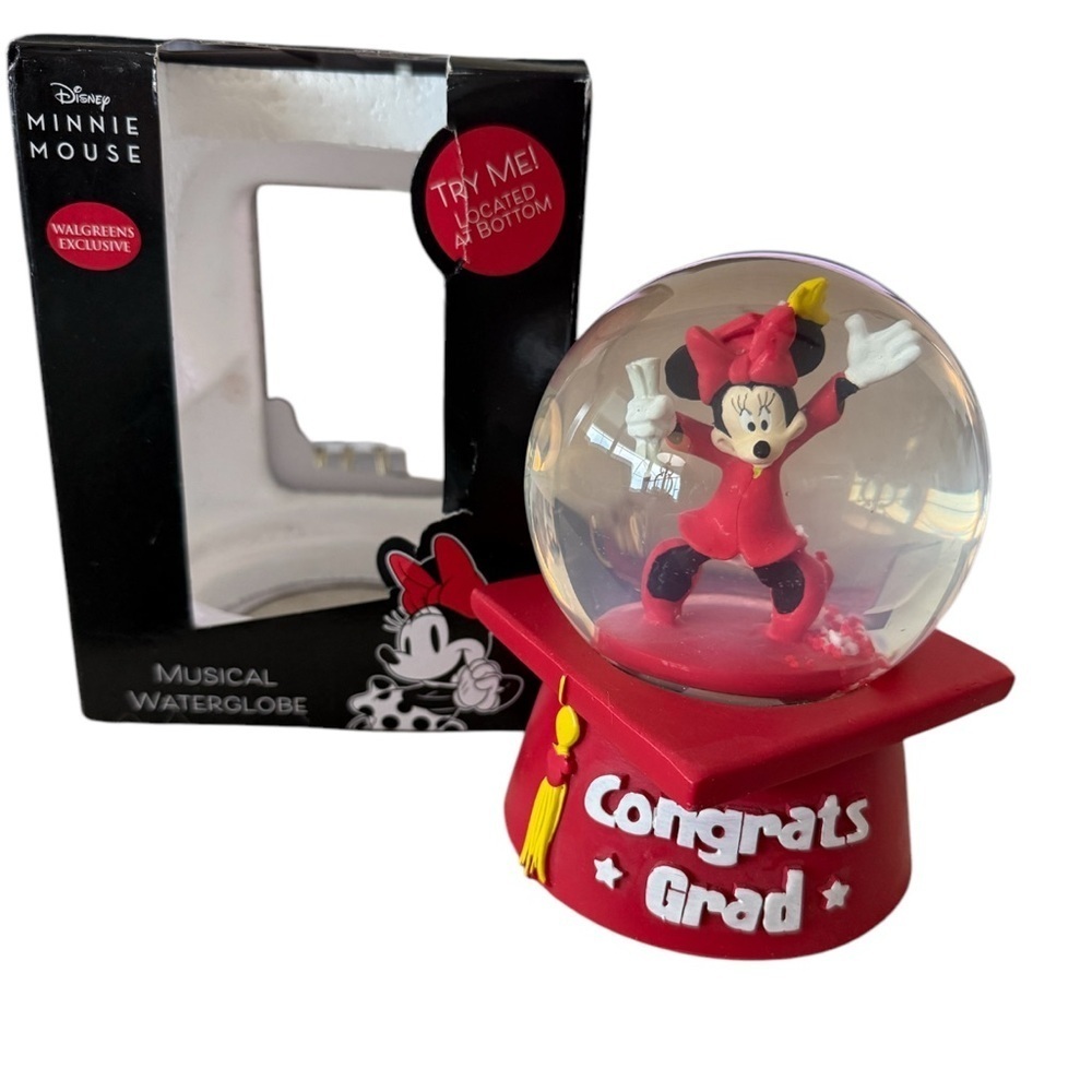 Disney‎ Minnie Mouse Musical Waterglobe - Red